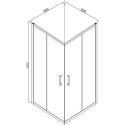 Душевой уголок Bravat Line BS090.2202A 90х90х200
