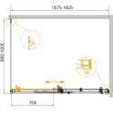 Душевой уголок Cezares Stylus Soft AH 1 160/100 C Cr