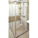 Душевой уголок GuteWetter Practic Square GK-422 120x120 см стекло бесцветное, профиль матовый хром