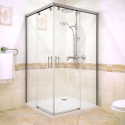 Душевой уголок GuteWetter Slide Rectan GK-864 правая 85x80 см стекло бесцветное, профиль хром