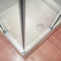 Душевой уголок GuteWetter Slide Rectan GK-864 правая 85x80 см стекло бесцветное, профиль хром