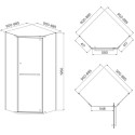 Душевой уголок IDDIS Steel STE8SS9i23 90х90 см, сатин