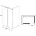 Душевой уголок Jacob Delafon Contra 120x80 профиль хром