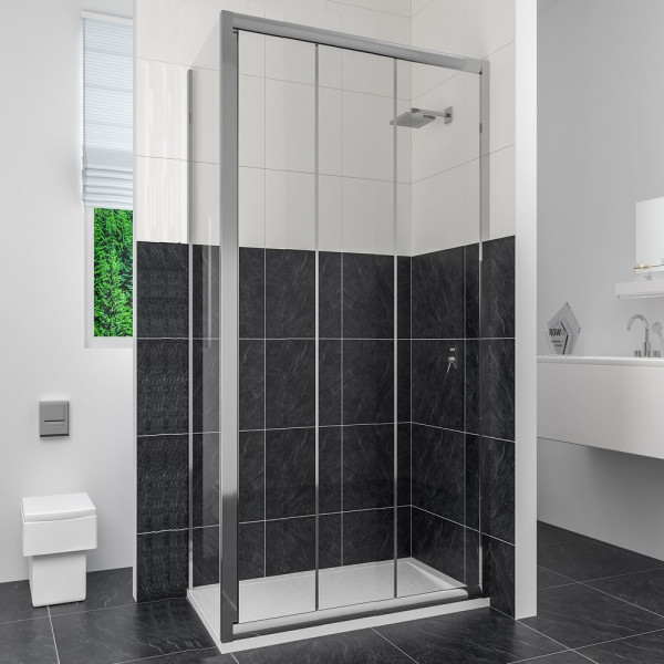 Душевой уголок RGW Classic CL-40 (860-910)х1000 профиль хром