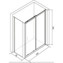 Душевой уголок RGW Classic CL-48B 120x90, профиль матовый черный