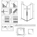 Душевой уголок Radaway Furo KDD 80х90