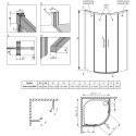 Душевой уголок Radaway Idea PDD 120х80