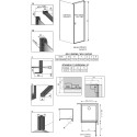 Душевой уголок Radaway Nes Black KDJ I Frame 80x75 R