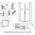 Душевой уголок Radaway Nes KDD II 80x100