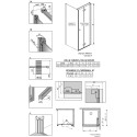 Душевой уголок Radaway Nes KDJ B 100x80 R