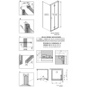 Душевой уголок Radaway Nes KDJ B 80x75 R