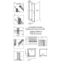 Душевой уголок Radaway Nes KDJ B 90x100 L