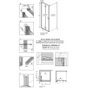 Душевой уголок Radaway Nes KDJ B 90x75 L