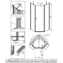 Душевой уголок Radaway Nes PTJ 90x100, R