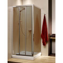 Душевой уголок Radaway Treviso DW+S 80x80 коричневое стекло