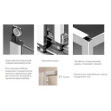 Душевой уголок Radaway Treviso DW+S 80x80 коричневое стекло