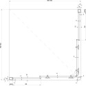 Душевой уголок Ravak BLRV2K 100х100, Transparent, профиль хром