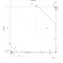 Душевой уголок Ravak SMSD2 90х90 B L Transparent, профиль хром