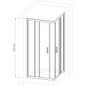 Душевой уголок Royal Bath HPD RB80 HPD-C-CH 80x80
