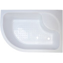 Душевой уголок Royal Bath RB 8120BK-C-CH R, с поддоном