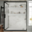 Душевой уголок STWORKI Эстерсунд DE019R80110200 110x80 см профиль черный матовый, стекло матовое