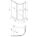 Душевой уголок Triton Коралл Щ0000043489 L 120х80 см, белый