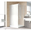Душевой уголок Vegas Glass AFP-Fis Lux 120*90 01 10 L профиль белый, стекло сатин