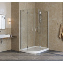 Душевой уголок Vegas Glass AFS-F Lux 110*100 07 01 R профиль матовый хром, стекло прозрачное