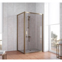 Душевой уголок Vegas Glass ZP+ZPV 100*100 05 05 профиль бронза, стекло бронза