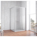 Душевой уголок Vegas Glass ZP+ZPV 100*100 07 02 профиль матовый хром, стекло шиншилла