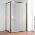Душевой уголок Vegas Glass ZP+ZPV 120*80 05 10 профиль бронза, стекло сатин