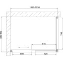 Душевой уголок Vegas Glass ZP+ZPV 120*90 07 02 профиль матовый хром, стекло шиншилла