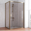 Душевой уголок Vegas Glass ZP+ZPV 130*80 05 05 профиль бронза, стекло бронза