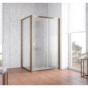 Душевой уголок Vegas Glass ZP+ZPV 130*90 05 02 профиль бронза, стекло шиншилла