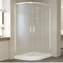 Душевой уголок Vegas Glass ZS-F 110*100 01 10 профиль белый, стекло сатин