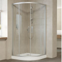 Душевой уголок Vegas Glass ZS 120 07 01 профиль матовый хром, стекло прозрачное