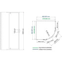 Душевой уголок Wasserkraft Leine 35P01 90x90 см