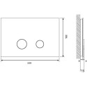 Кнопка смыва Cersanit Stero BU-STE/Blg/Gl черная