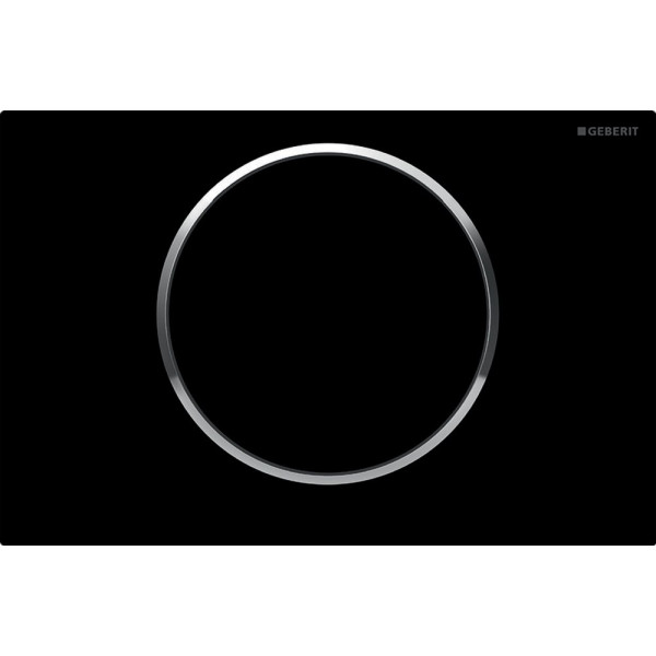 Кнопка смыва Geberit Sigma 10 115.758.KM.5 черная, хром