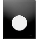 Кнопка смыва TECE Loop Urinal 9242654 черное стекло, кнопка белая