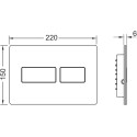 Кнопка смыва TECE TECEsolid 9240434 нержавеющая сталь