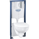 Комплект Grohe Solido 39902000 подвесной унитаз + инсталляция + кнопка