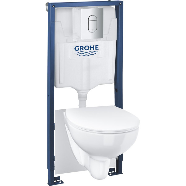 Комплект Grohe Solido 39902000 подвесной унитаз + инсталляция + кнопка
