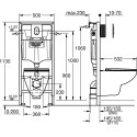 Комплект Grohe Solido 39902000 подвесной унитаз + инсталляция + кнопка