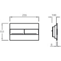 Комплект Jacob Delafon Patio E29025-NF-M13 кнопка хром