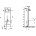 Комплект Jacob Delafon Vox E21770RU-00 кнопка хром