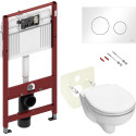 Комплект TECE Loop V04 К400600.WC1 кнопка белая