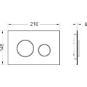 Комплект TECE Loop V04 К400600.WC1 кнопка белая