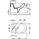 Комплект  Биде подвесное Jacob Delafon Patio E4189 + Система инсталляции для биде VitrA 780-5820 + Смеситель Jacob Delafon July E16028-4-CP для биде +