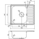 Комплект  Мойка кухонная IDDIS Strit STR58PLi77 + Смеситель IDDIS Jeals 59000T4C+Z03 для кухонной мойки